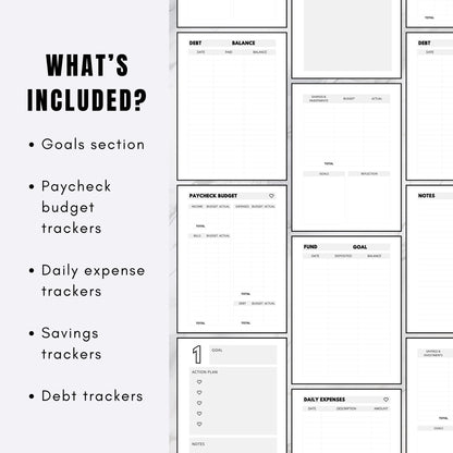 Undated PLR Budget Planner